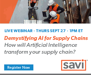 Register now for webinar on demystifying artificial intelligence (AI) for supply chains